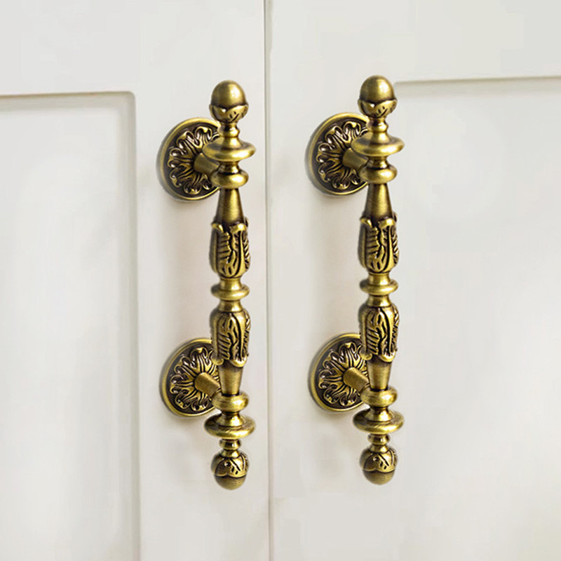 Furniture Hardware High End - 1/2pcs French Style Brass Furniture Handles