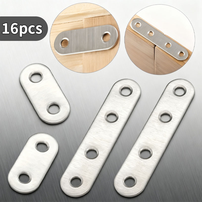 Furniture Hardware Fasteners - 16pcs corner codes, flat fasteners, furniture