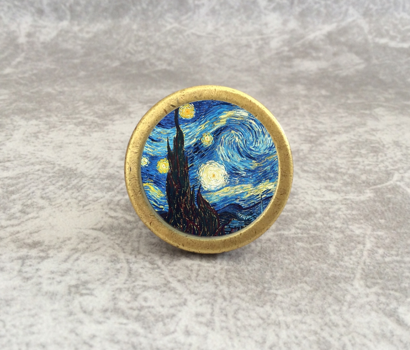 Starry Sky Dresser Knob Art Kn - Unique Furniture Hardware Pulls 리뷰 및 가격