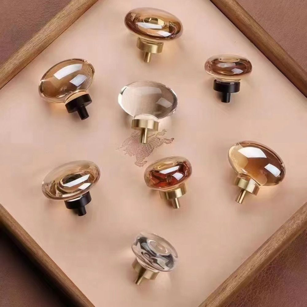 Crystal Glass Furniture Handle - Drawer Pull Gold 리뷰 및 가격