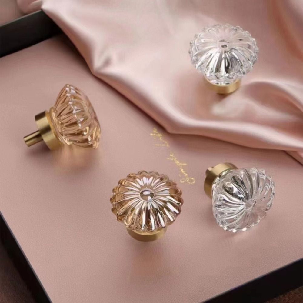 Crystal Glass Furniture Handle - Drawer Pull Gold 리뷰 및 가격