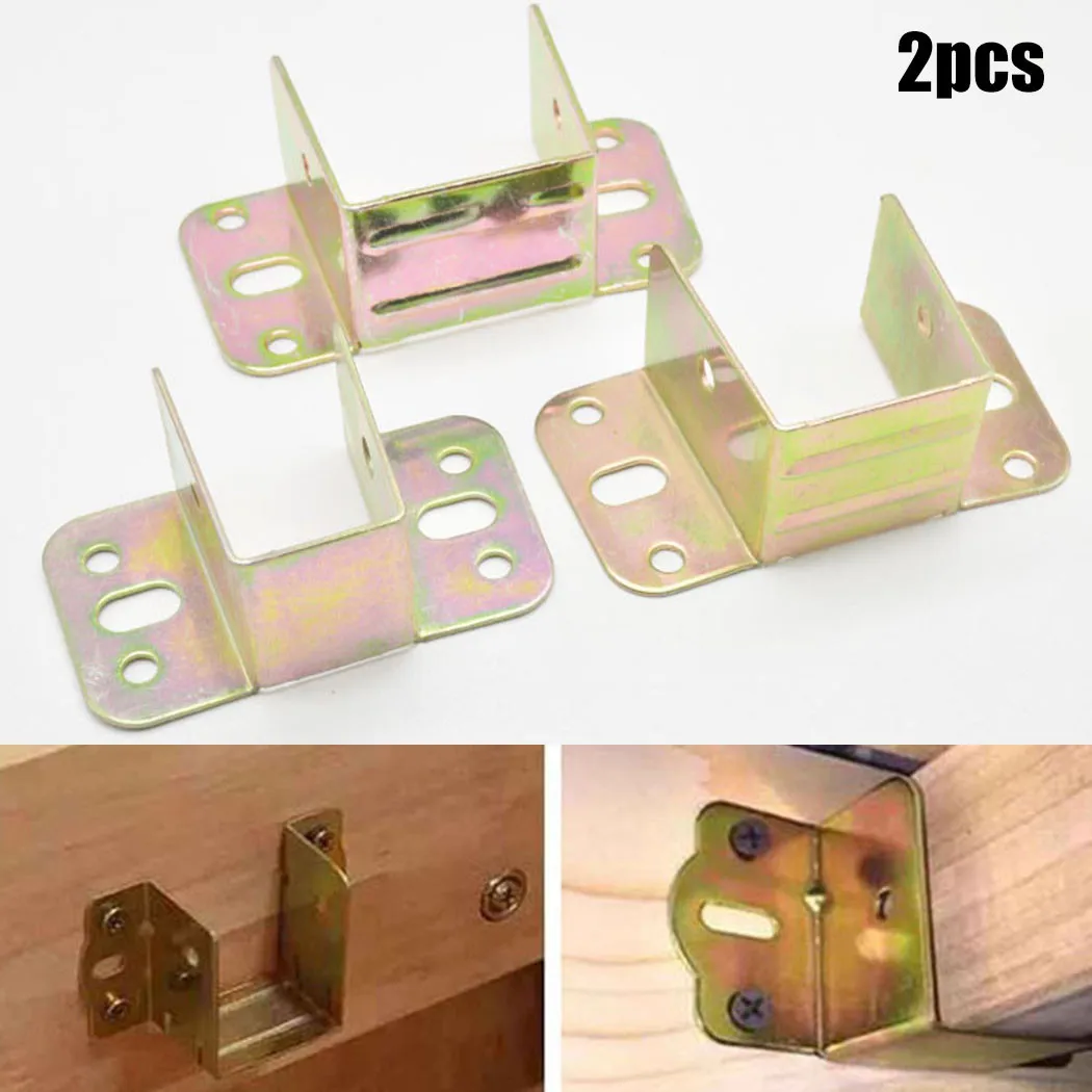 2pcs U Shaped Metal Bed Bracke - Furniture Hardware Hinges 리뷰 및 가격