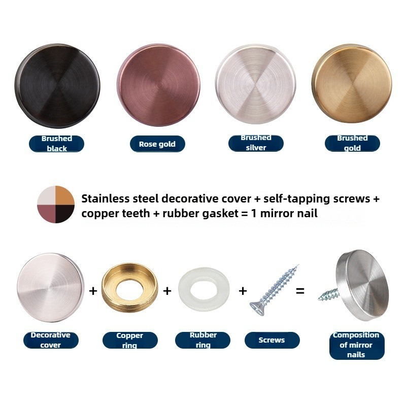 8 Sets 16-40mm Mirror Fastener - Furniture Hardware Fasteners 리뷰 및 가격