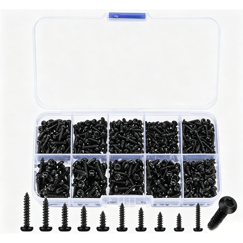 600 Pcs M2-M3 Black Torx Pan H - Furniture Hardware Fasteners 리뷰 및 가격