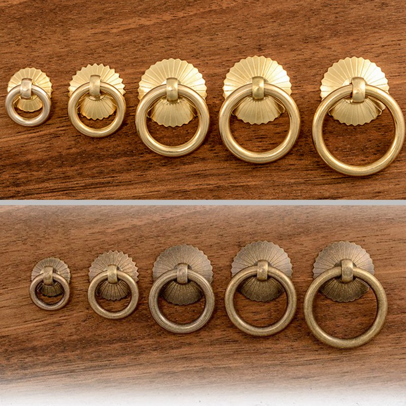 Vintage Brass Cabinet Ring Kno - Drawer Pull Gold 리뷰 및 가격