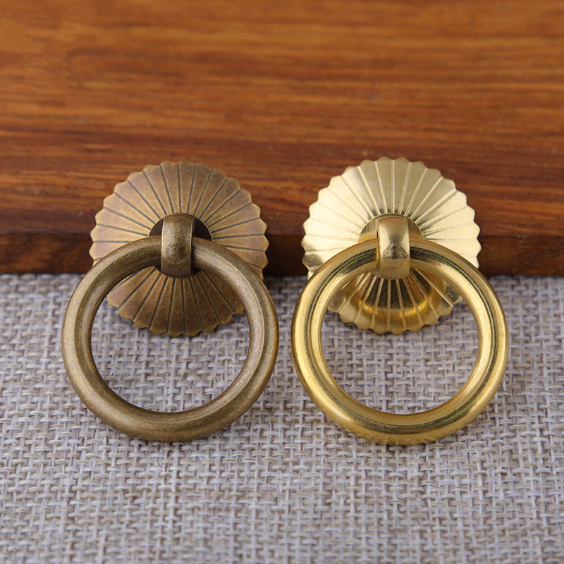 Vintage Brass Cabinet Ring Kno - Drawer Pull Gold 리뷰 및 가격