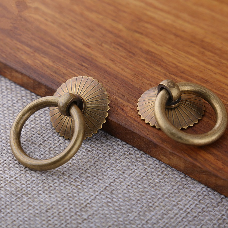 Vintage Brass Cabinet Ring Kno - Drawer Pull Gold 리뷰 및 가격