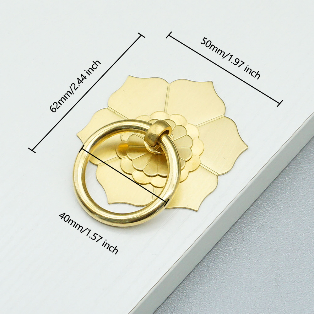 Floral Brass Cabinet Door Knob - Unique Furniture Hardware Pulls 리뷰 및 가격