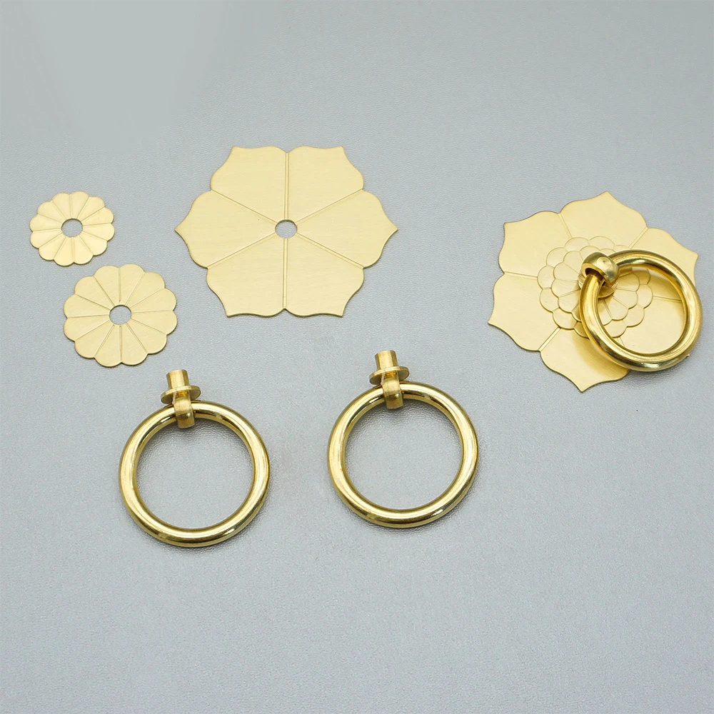 Floral Brass Cabinet Door Knob - Unique Furniture Hardware Pulls 리뷰 및 가격