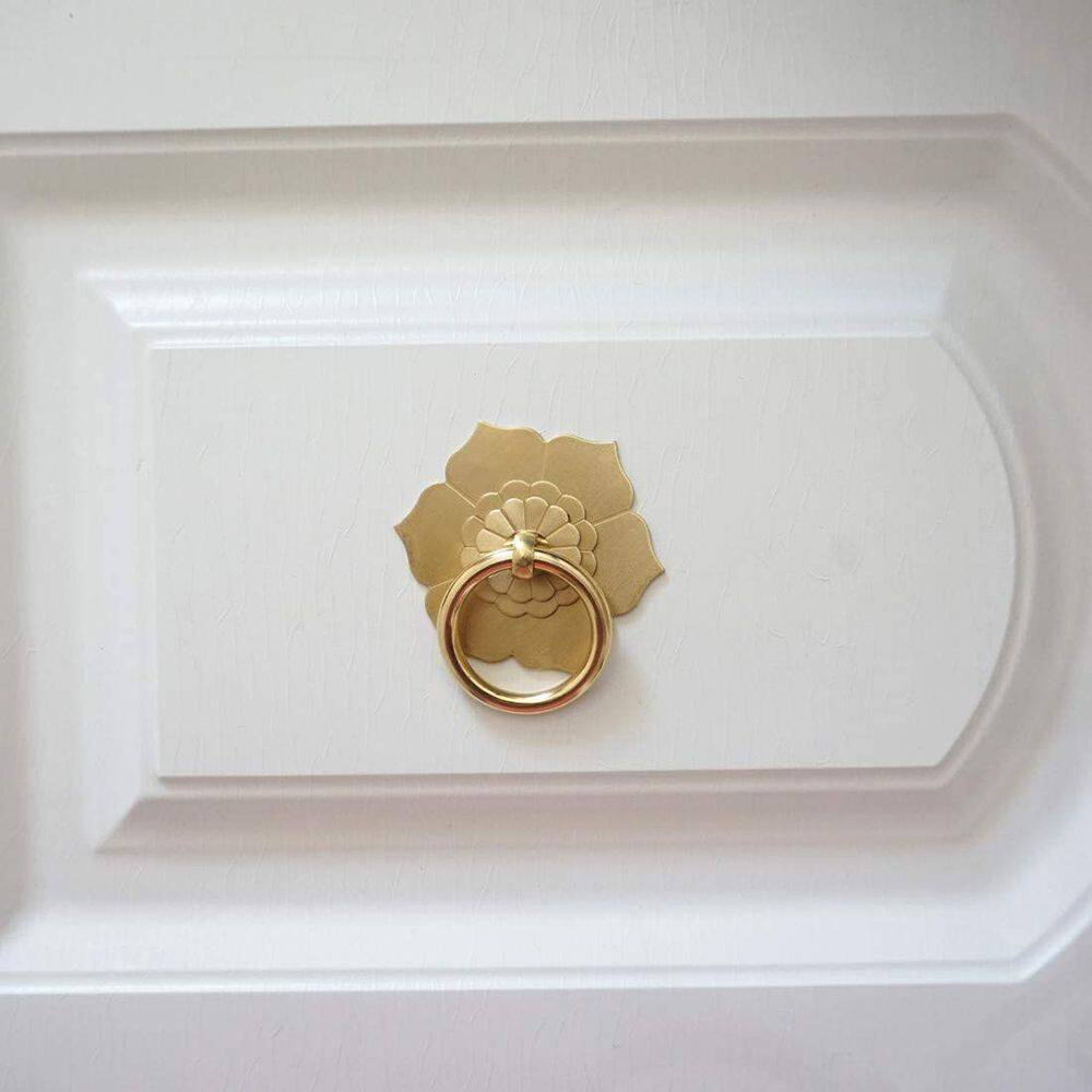 Floral Brass Cabinet Door Knob - Unique Furniture Hardware Pulls 리뷰 및 가격