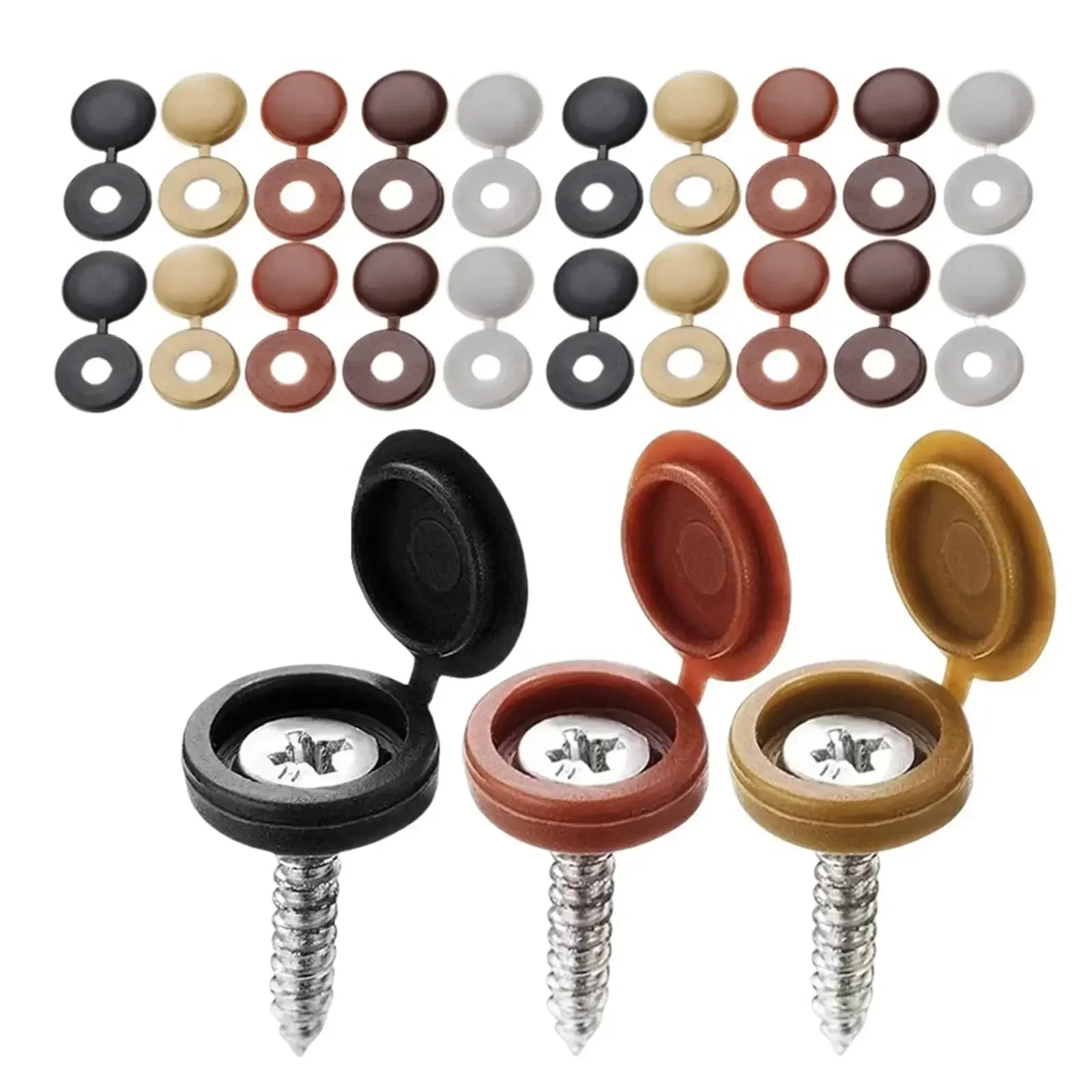 Hinged Plastic Screw Cap Cover - Furniture Hardware Hinges 리뷰 및 가격