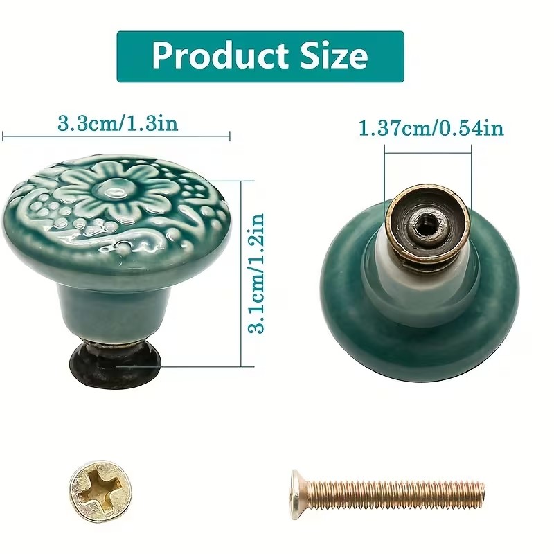 12pcs Ceramic Cabinet Knobs, F - Furniture Hardware China 리뷰 및 가격