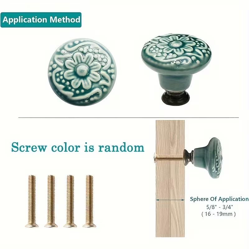 12pcs Ceramic Cabinet Knobs, F - Furniture Hardware China 리뷰 및 가격