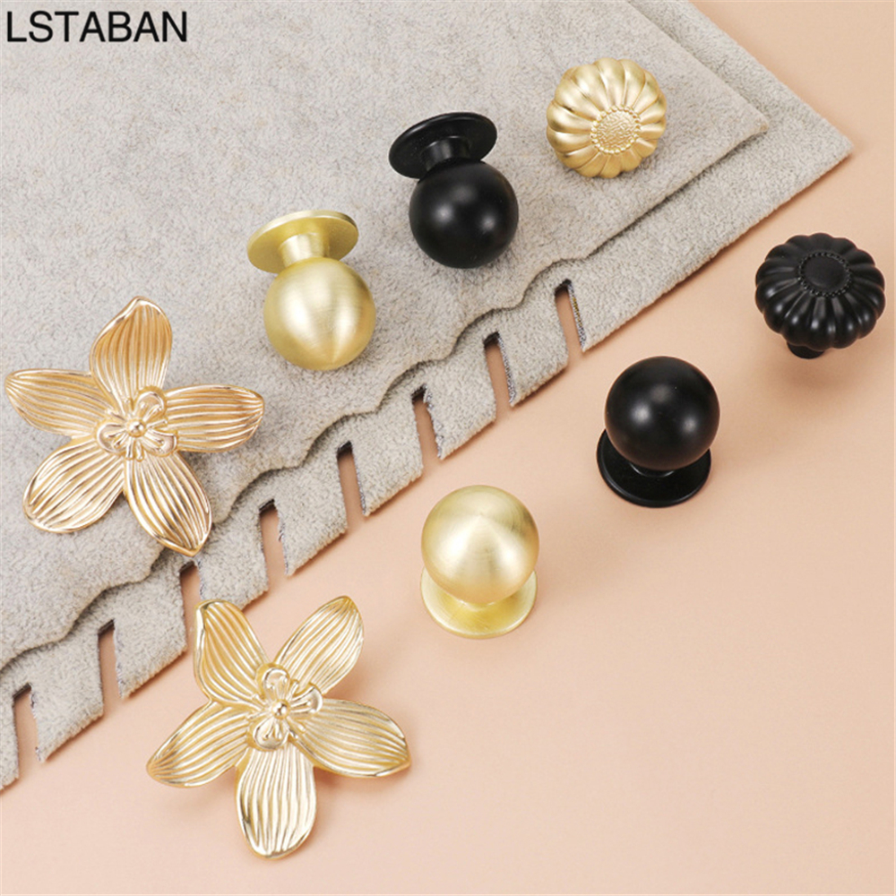 Flower Shape Solid Gold Kitche - Drawer Pull Gold 리뷰 및 가격
