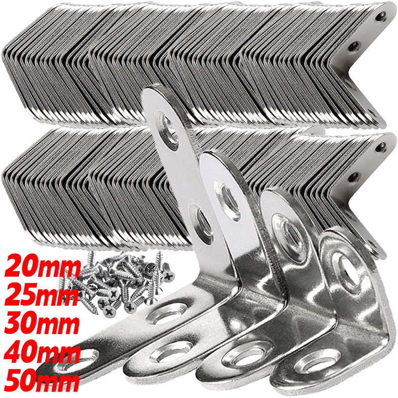 1/20pc Right Angle Bracket wit - Furniture Hardware Fasteners 리뷰 및 가격