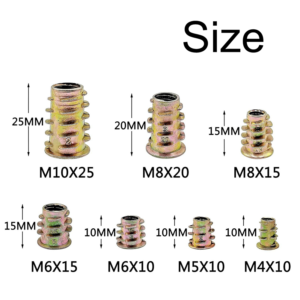 130pcs Metric Threaded Insert  - Furniture Hardware Fasteners 리뷰 및 가격