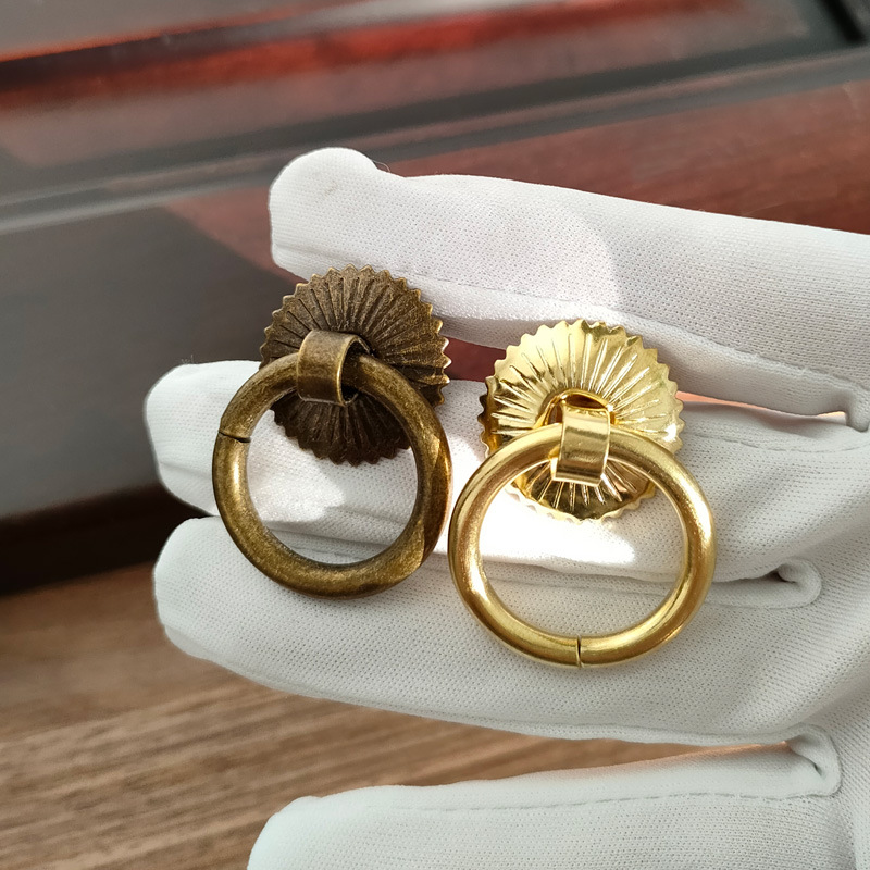 Vintage Brass Cabinet Ring Kno - Drawer Pull Gold 리뷰 및 가격