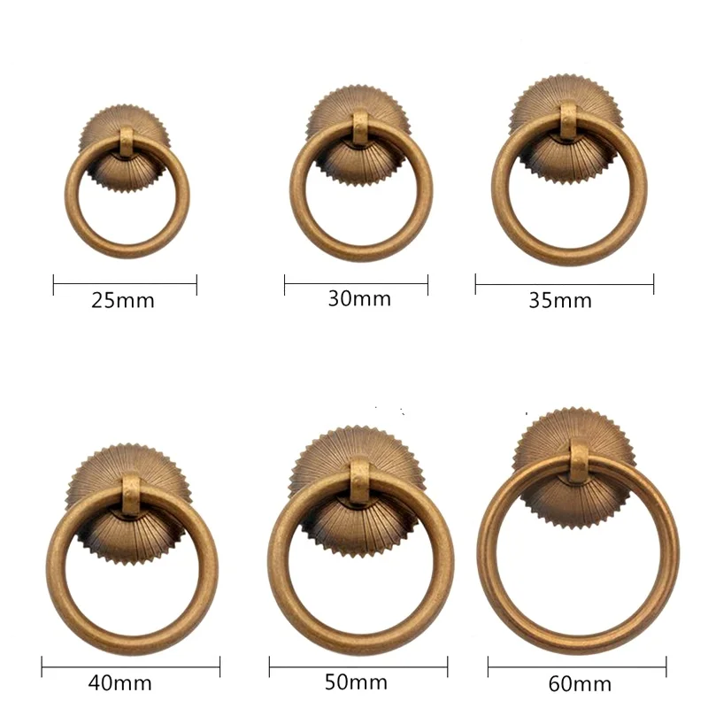 Vintage Brass Cabinet Ring Kno - Drawer Pull Gold 리뷰 및 가격
