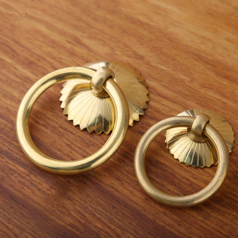 Vintage Brass Cabinet Ring Kno - Drawer Pull Gold 리뷰 및 가격