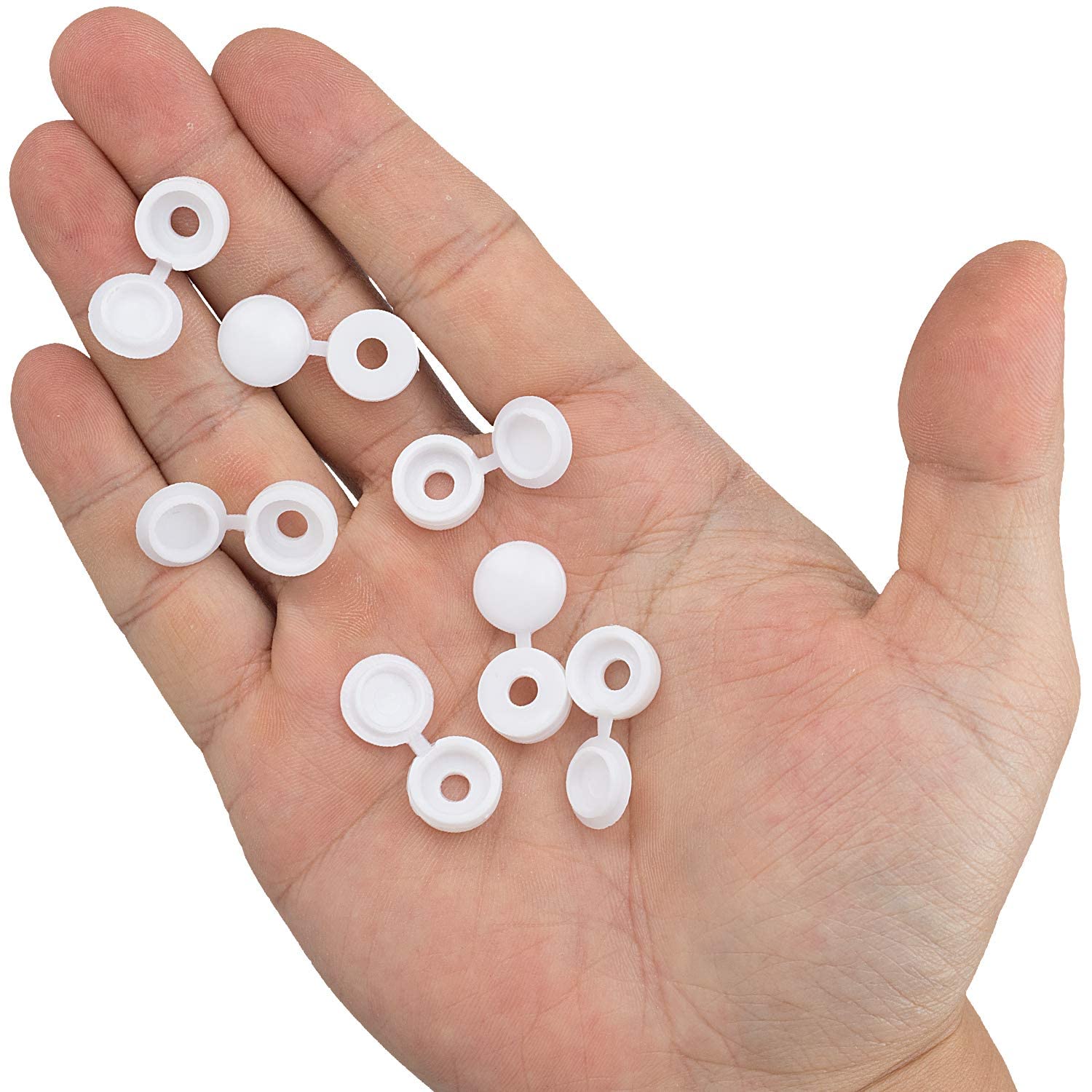 White Hinged Plastic Screw Cap - Furniture Hardware Hinges 리뷰 및 가격
