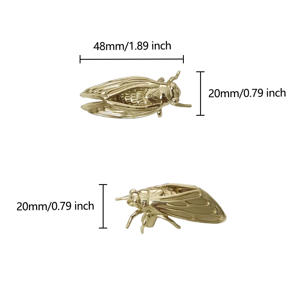 Brass Cicada Cabinet Door Knob - Unique Furniture Hardware Pulls 리뷰 및 가격