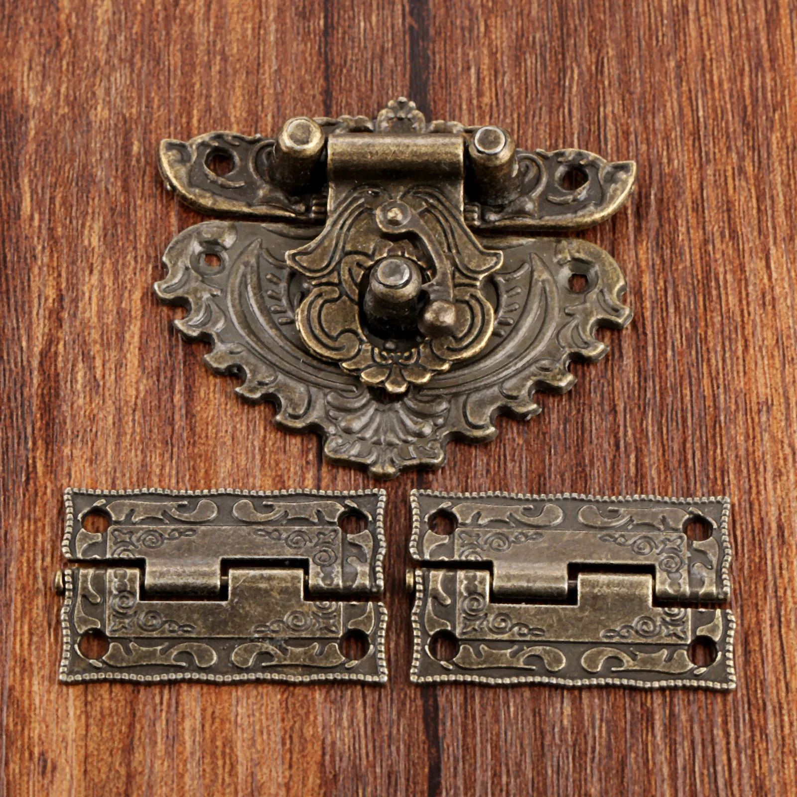 3pcs/set Antique Bronze Padloc - Furniture Hardware Hinges 리뷰 및 가격