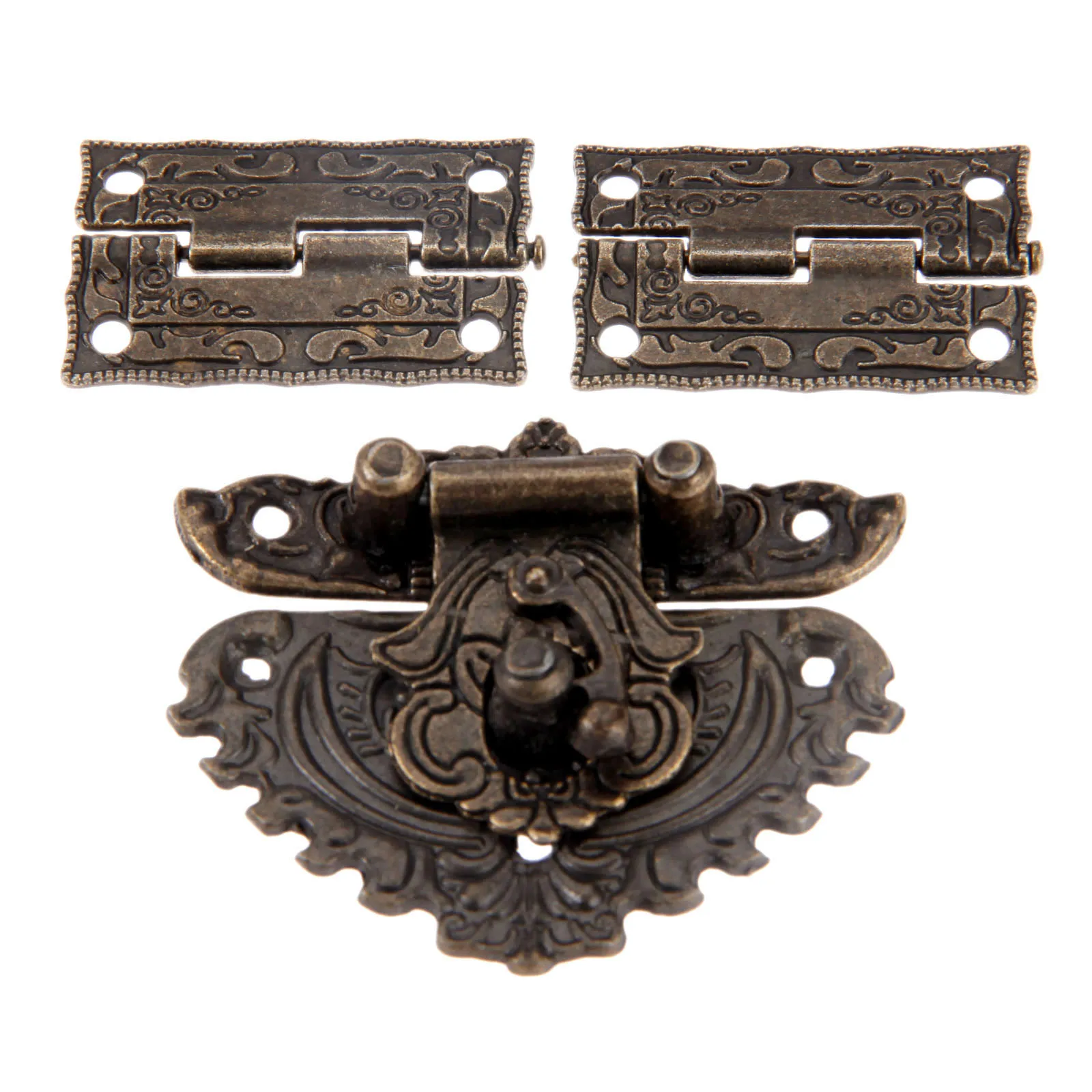 3pcs/set Antique Bronze Padloc - Furniture Hardware Hinges 리뷰 및 가격