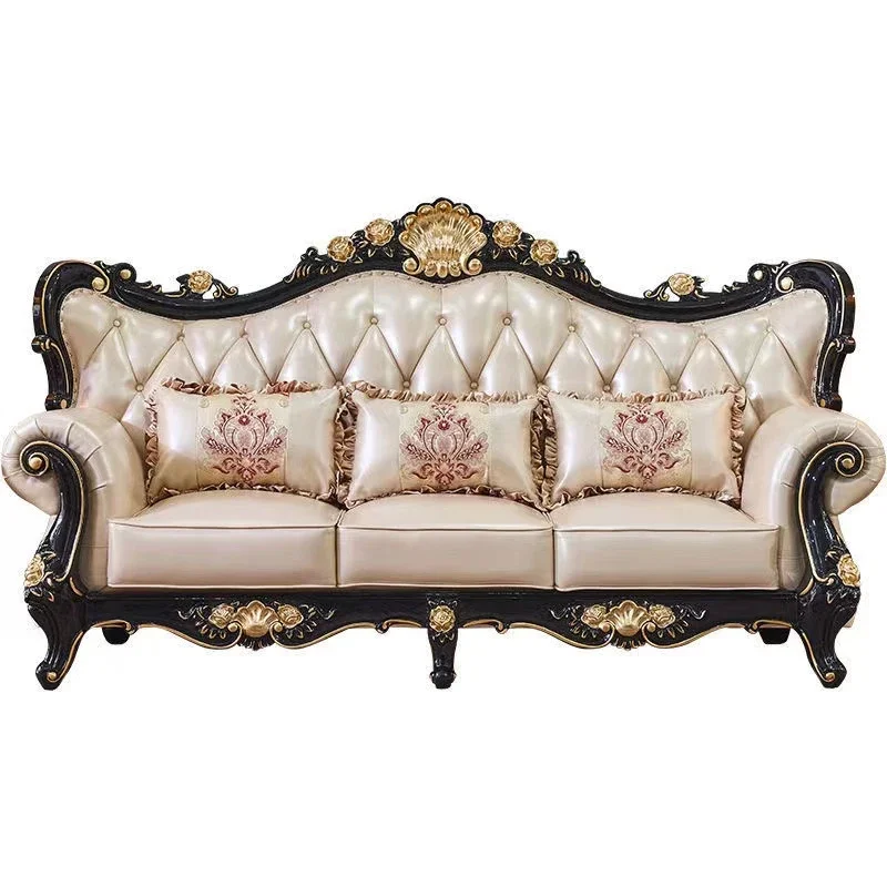 z French Style Sofa Luxury Lea - Z. A. Furniture 리뷰 및 가격