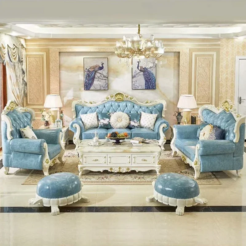 z French Style Sofa Luxury Lea - Z. A. Furniture 리뷰 및 가격