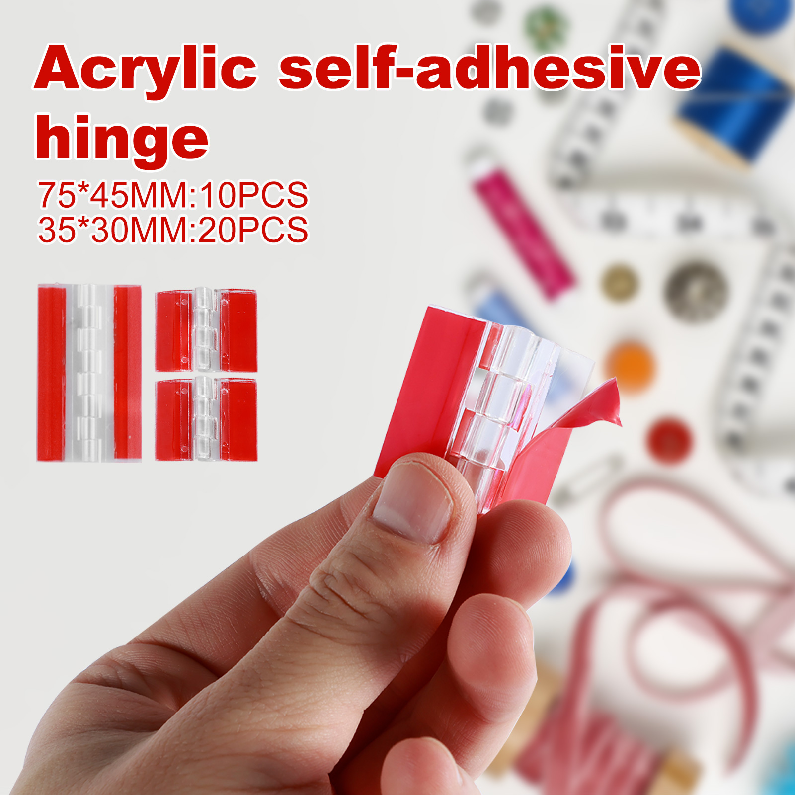 10/20Pcs Folding Hinges Acryli - Furniture Hardware Hinges 리뷰 및 가격
