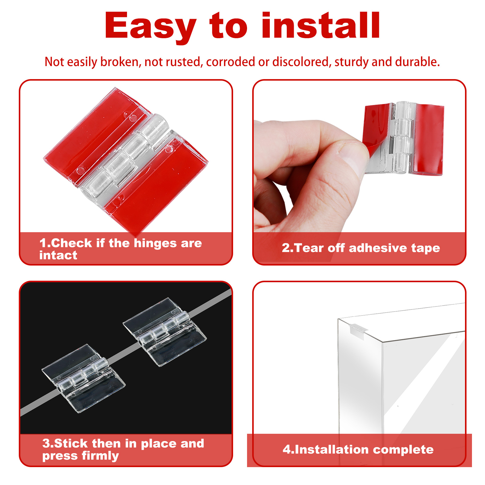10/20Pcs Folding Hinges Acryli - Furniture Hardware Hinges 리뷰 및 가격