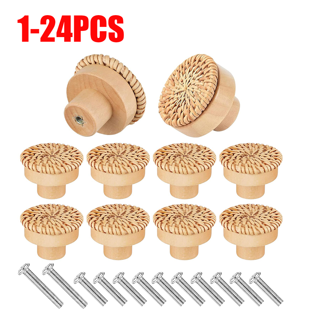 1-24pcs Rattan Wooden Handles  - Furniture Hardware China 리뷰 및 가격