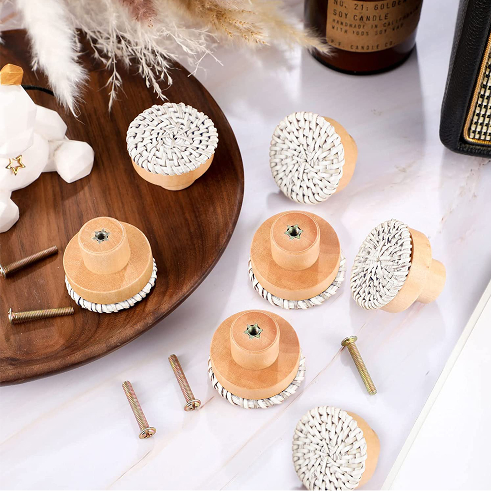 1-24pcs Rattan Wooden Handles  - Furniture Hardware China 리뷰 및 가격