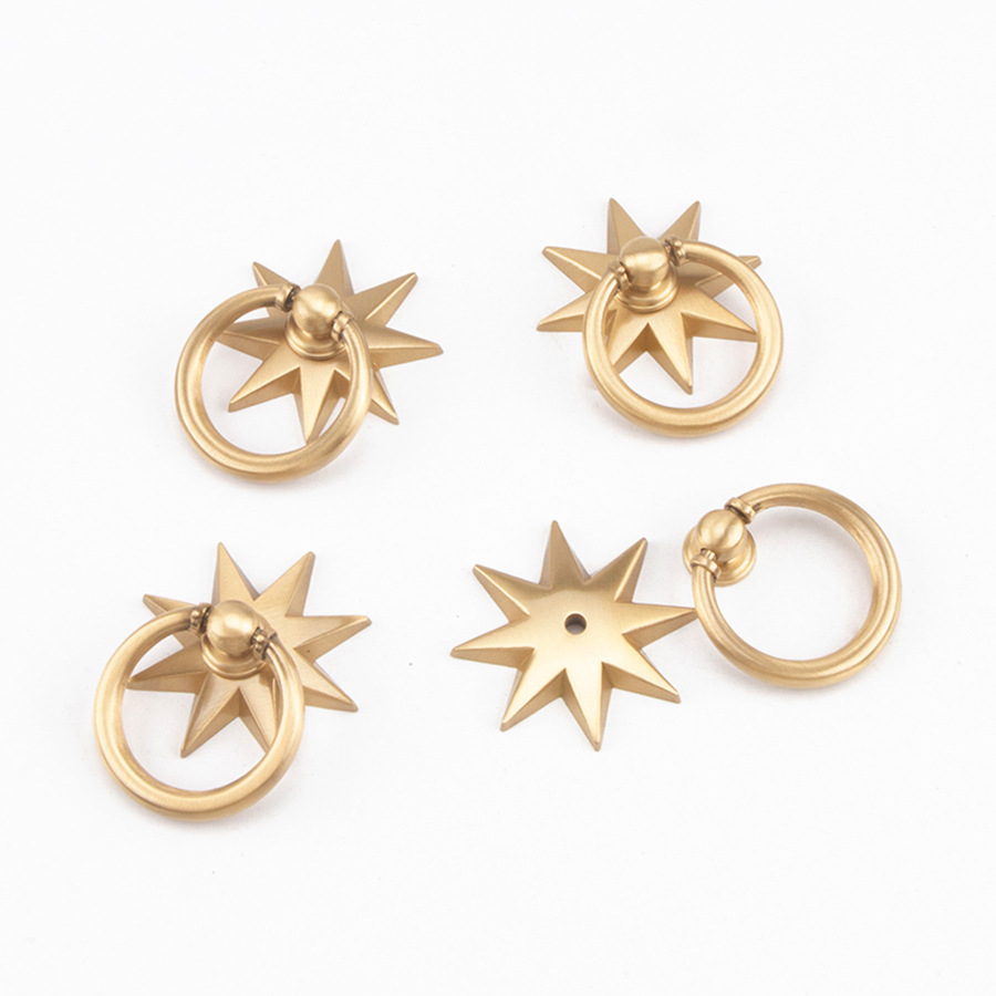 Anise Star Shape Cabinet Antiq - Drawer Pull Gold 리뷰 및 가격