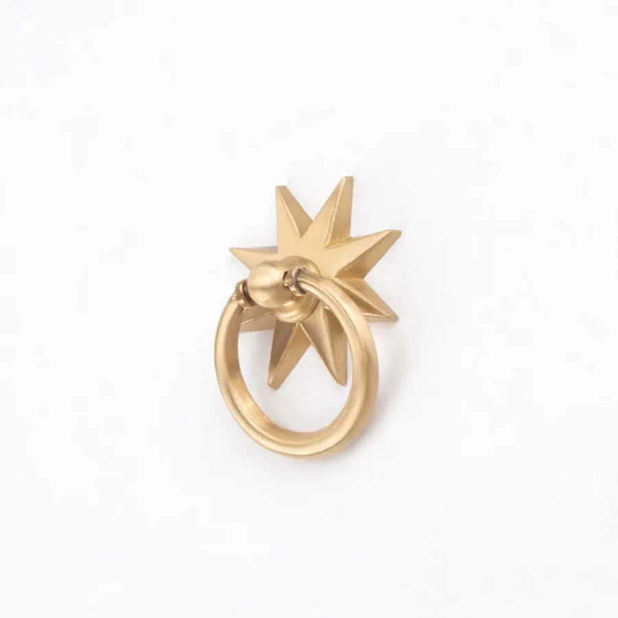 Anise Star Shape Cabinet Antiq - Drawer Pull Gold 리뷰 및 가격