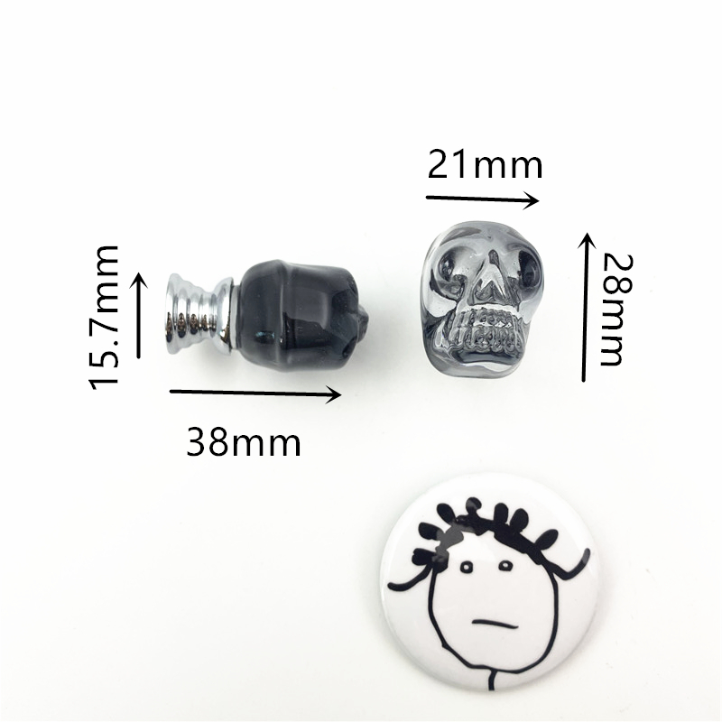 LCH  Clear Crystal Skull Shape - Unique Furniture Hardware Pulls 리뷰 및 가격