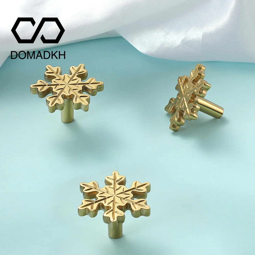 Snowflake Brass Cabinet Door K - Unique Furniture Hardware Pulls 리뷰 및 가격