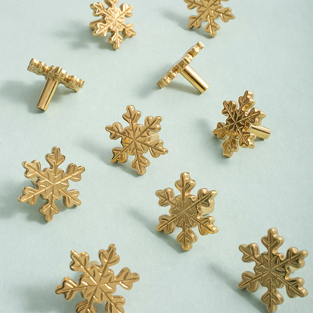 Snowflake Brass Cabinet Door K - Unique Furniture Hardware Pulls 리뷰 및 가격