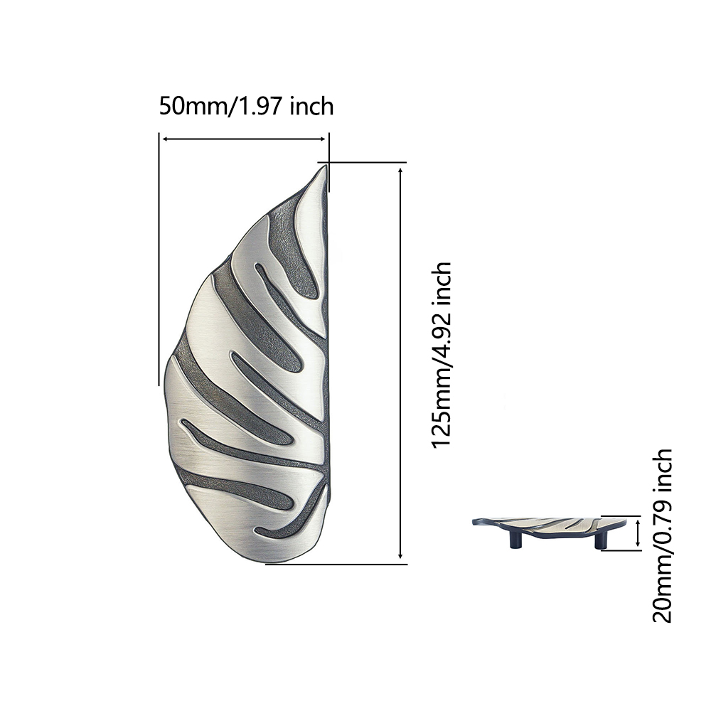 Zinc Alloy Monstera Leaf Cabin - Unique Furniture Hardware Pulls 리뷰 및 가격